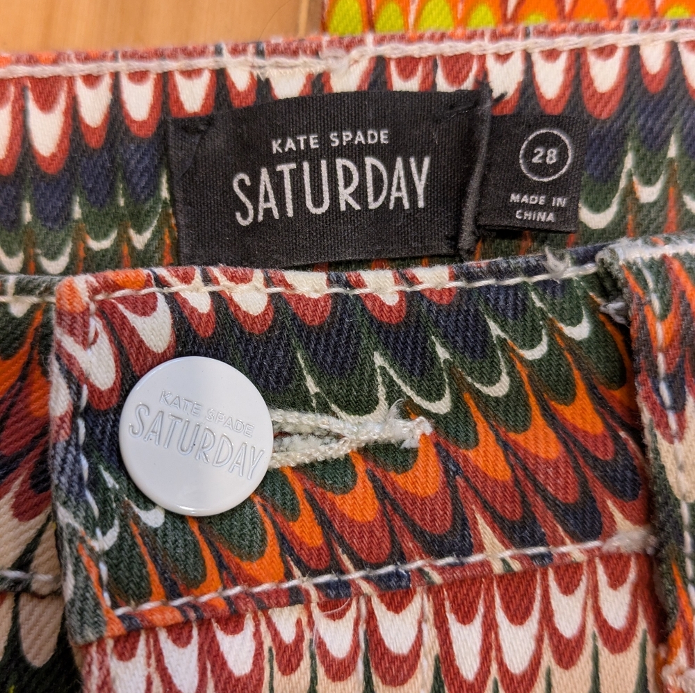 Kate Spade Saturday super fun high rise slim leg jeans!